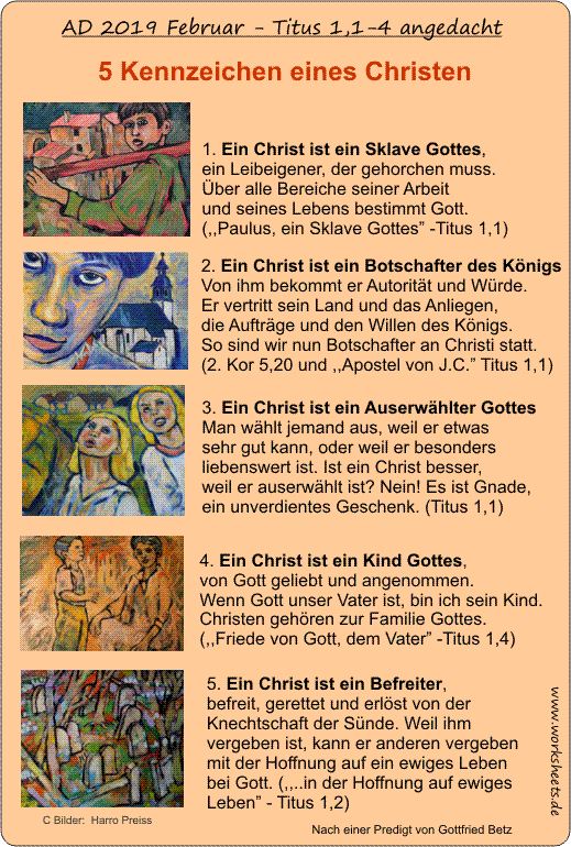 5 Kennzeichen eines Christen1