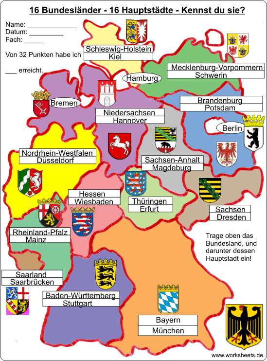 Bundesländer-Städte-Wappen-Lös
