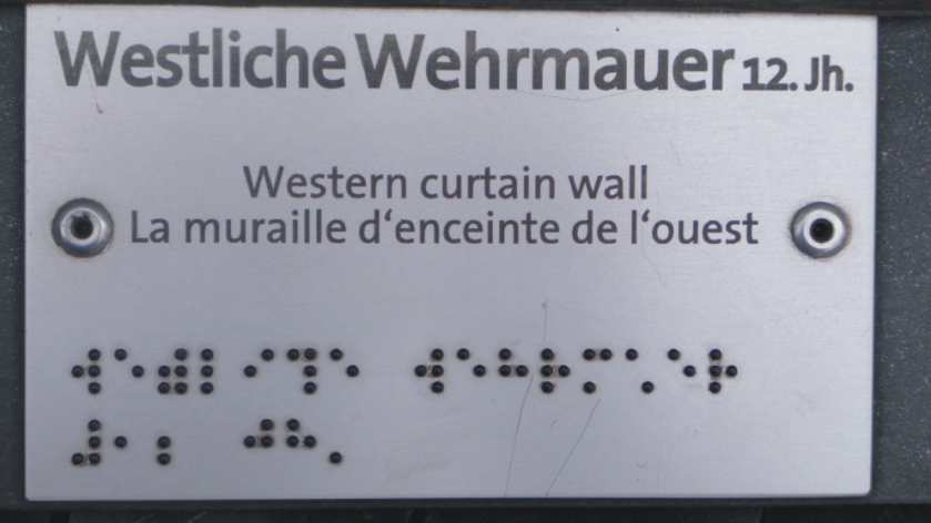 Eisenach-Wartburg-Blindenschift