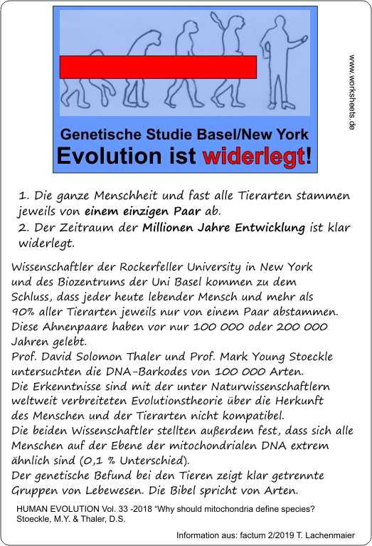 Evolution ist widerlegt-Genetik-n